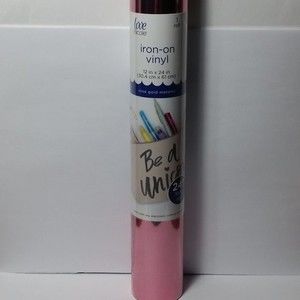 Iron On Vinyl Rose Gold Metallic Pink